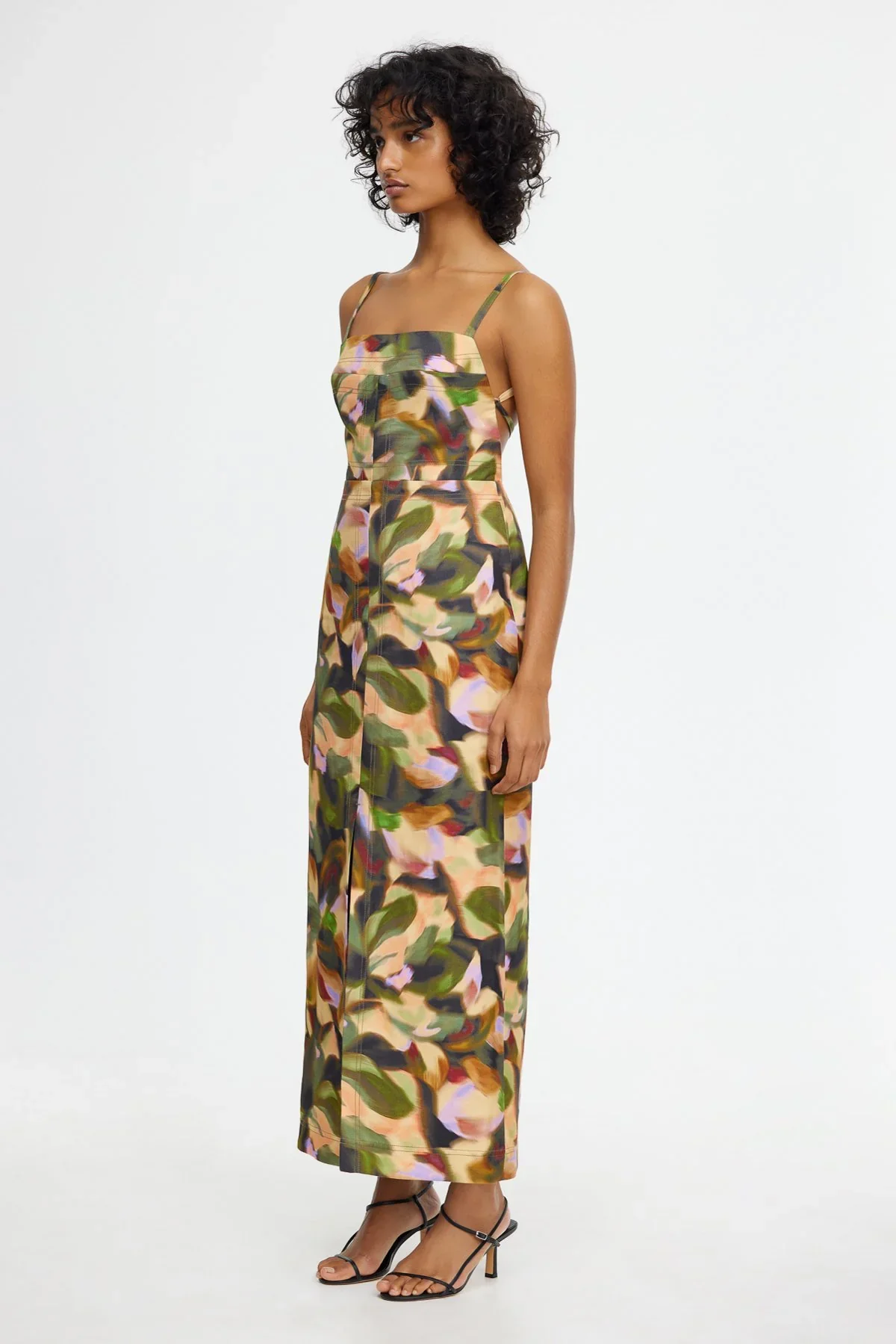ACLER - ELMSTEAD MIDI DRESS (EMERALD BOUQUET) - Image 3