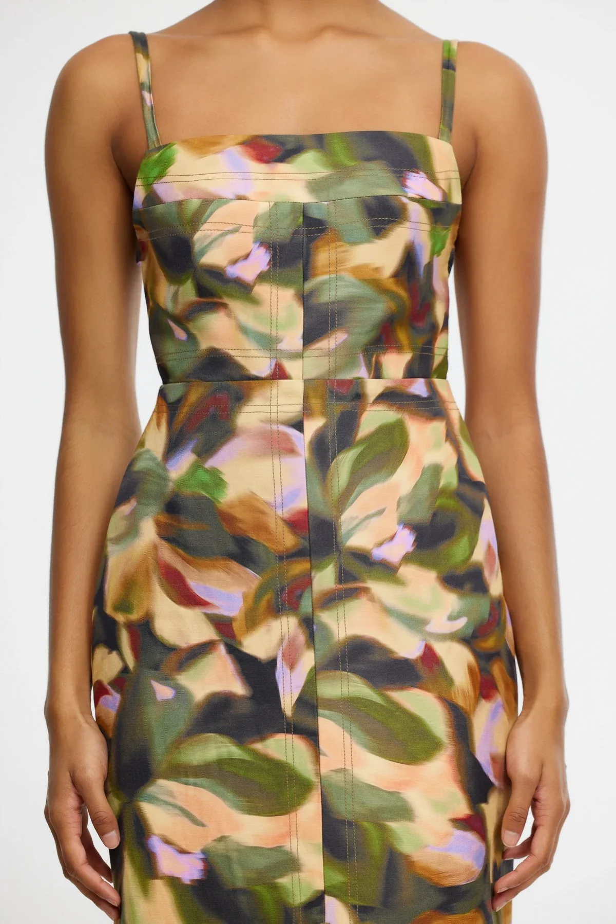 ACLER - ELMSTEAD MIDI DRESS (EMERALD BOUQUET) - Image 4