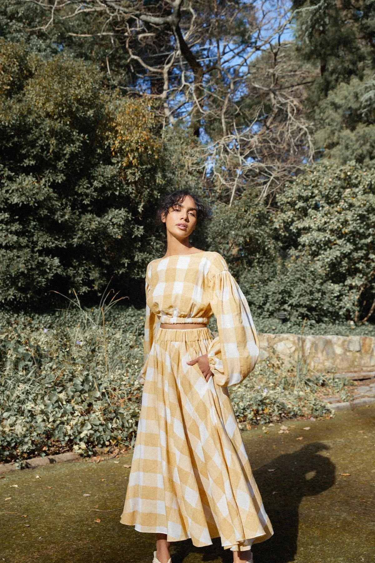 ACLER - Sutherland Skirt (Canary Check)