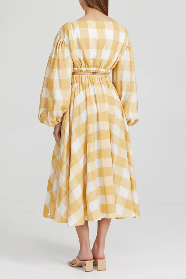 ACLER - Sutherland Skirt (Canary Check) - Image 4