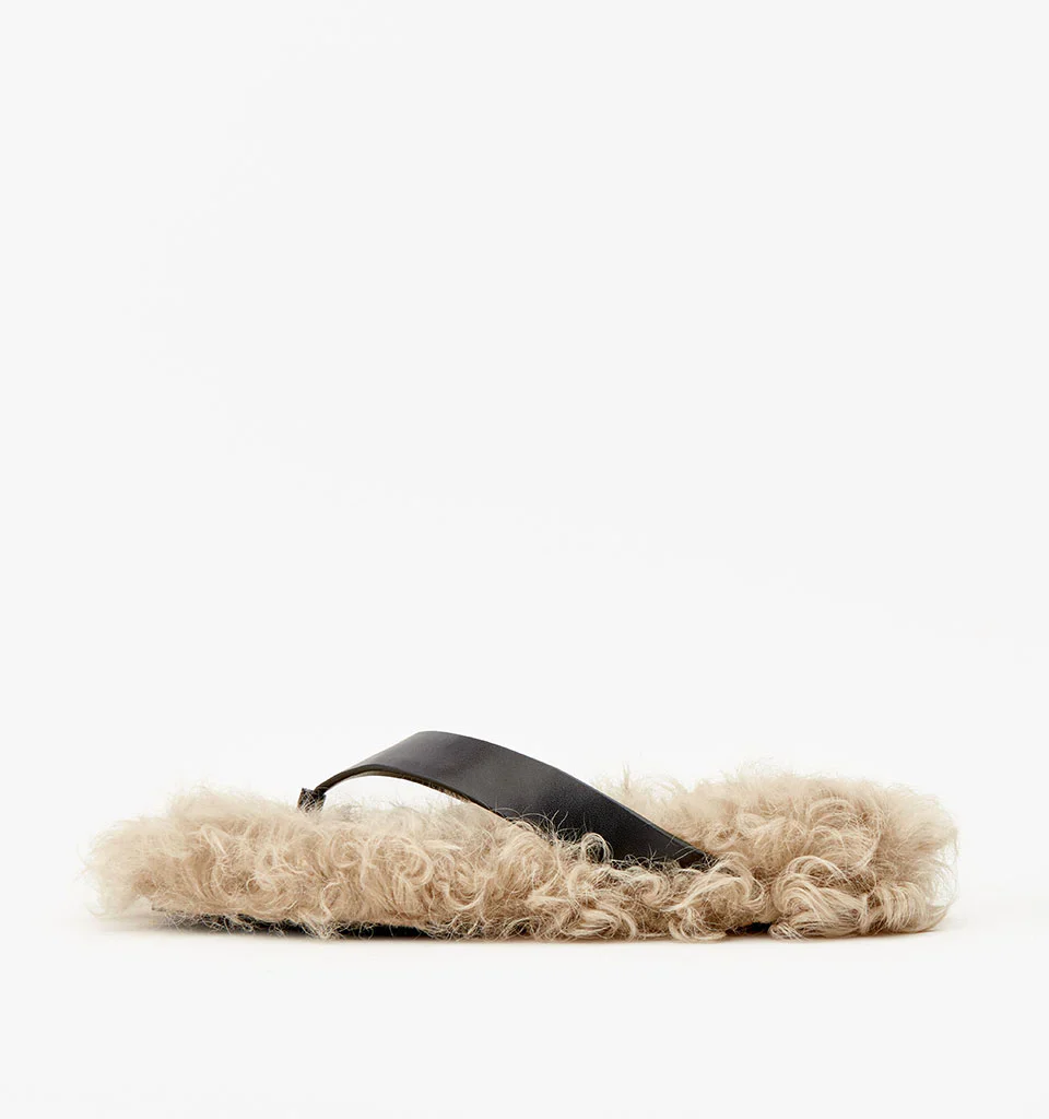 ALIAS MAE - FELLA (BLACK LEATHER / SHEARLING)