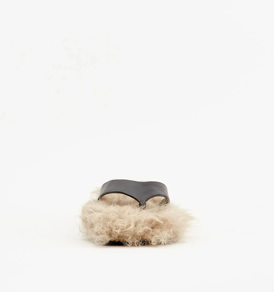 ALIAS MAE - FELLA (BLACK LEATHER / SHEARLING) - Image 4
