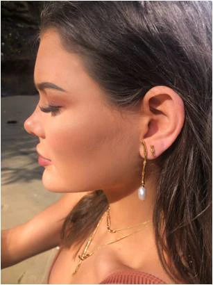 ANNA DESIGN - ANYA GOLD EARRINGS - Image 2