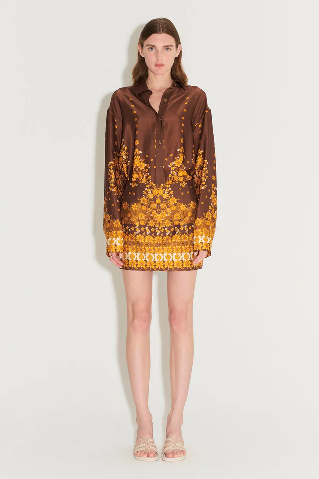HANSEN & GRETEL - APRIL MINI SKIRT (CHOC EMPRESS) - Image 3