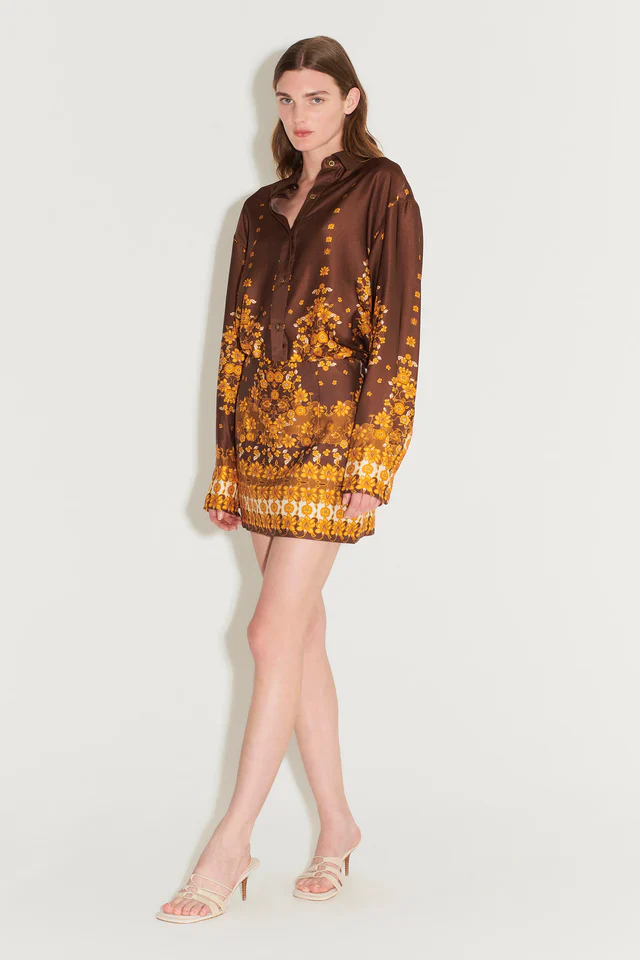 HANSEN & GRETEL - APRIL MINI SKIRT (CHOC EMPRESS) - Image 4