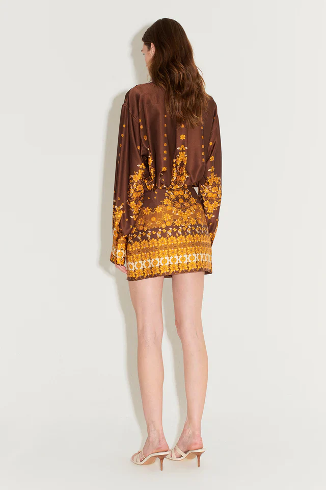 HANSEN & GRETEL - APRIL MINI SKIRT (CHOC EMPRESS) - Image 5