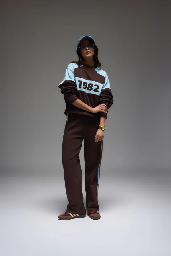 ARAMINTA JAMES - 1982 CONTRAST KNIT SWEATER (ESPRESSO) - Image 6