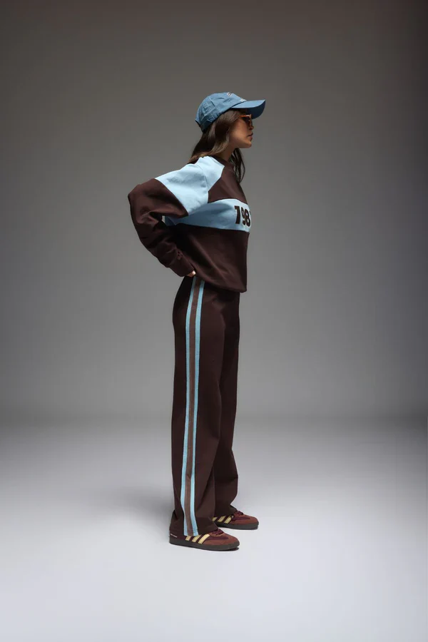ARAMINTA JAMES - 1982 CONTRAST KNIT SWEATER (ESPRESSO) - Image 7