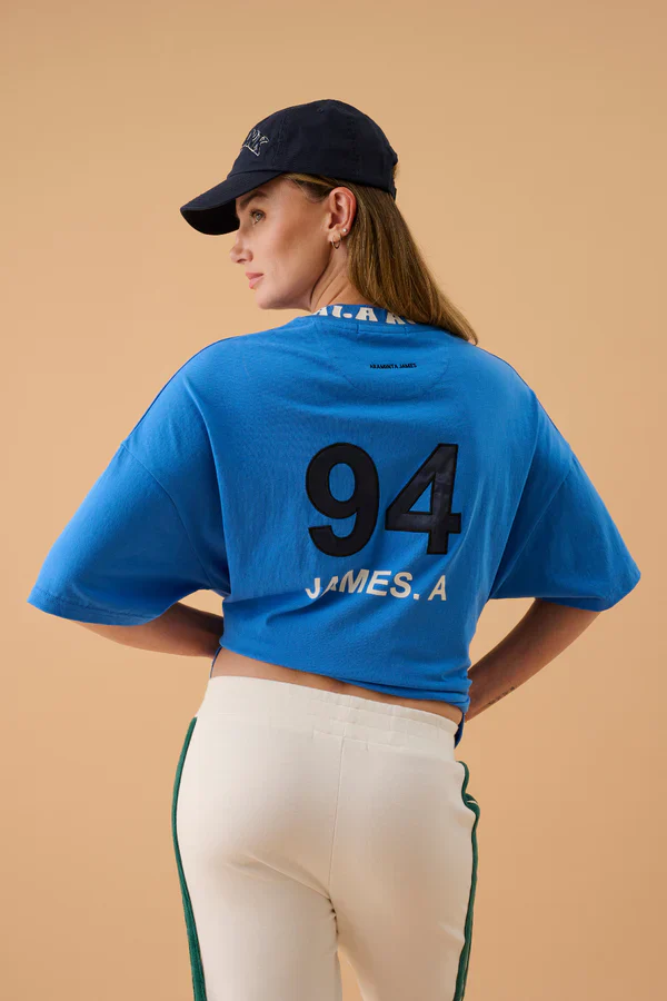 ARAMINTA JAMES - JAMES OVERSIZED TEE (FRENCH BLUE) - Image 6