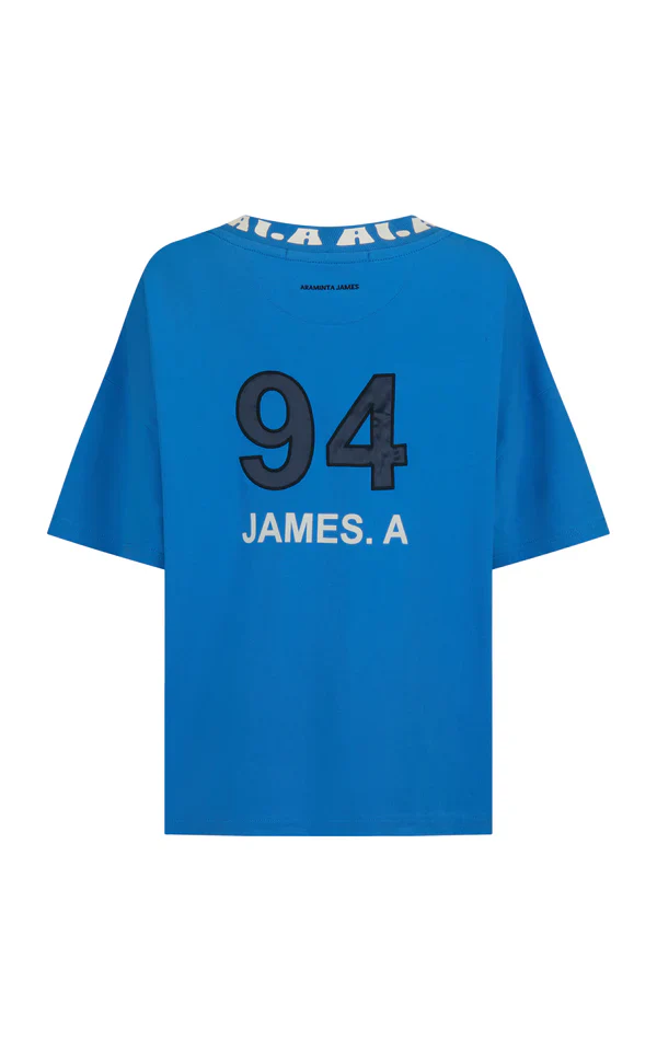 ARAMINTA JAMES - JAMES OVERSIZED TEE (FRENCH BLUE) - Image 8