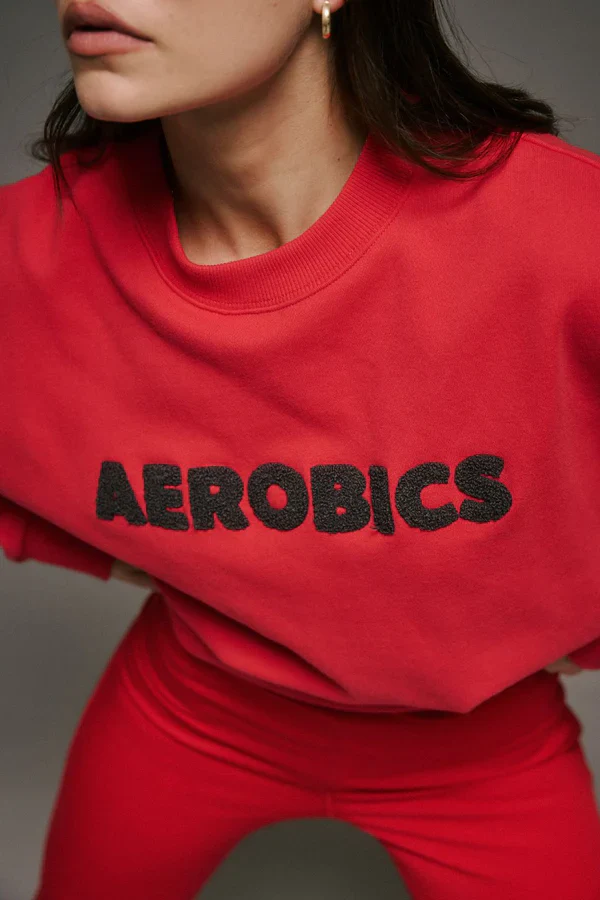 ARAMINTA JAMES - AEROBICS SWEATSHIRT (TULIP RED) - Image 4