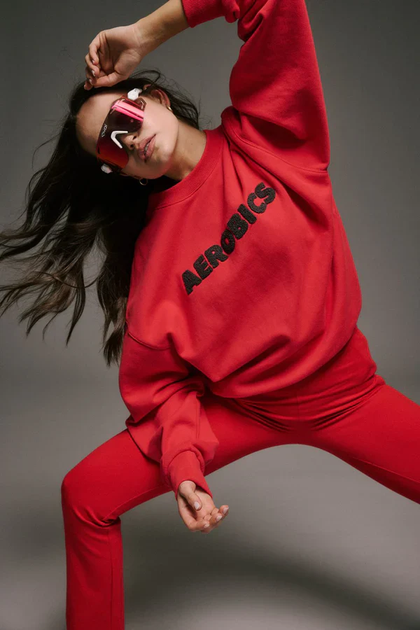 ARAMINTA JAMES - AEROBICS SWEATSHIRT (TULIP RED) - Image 6