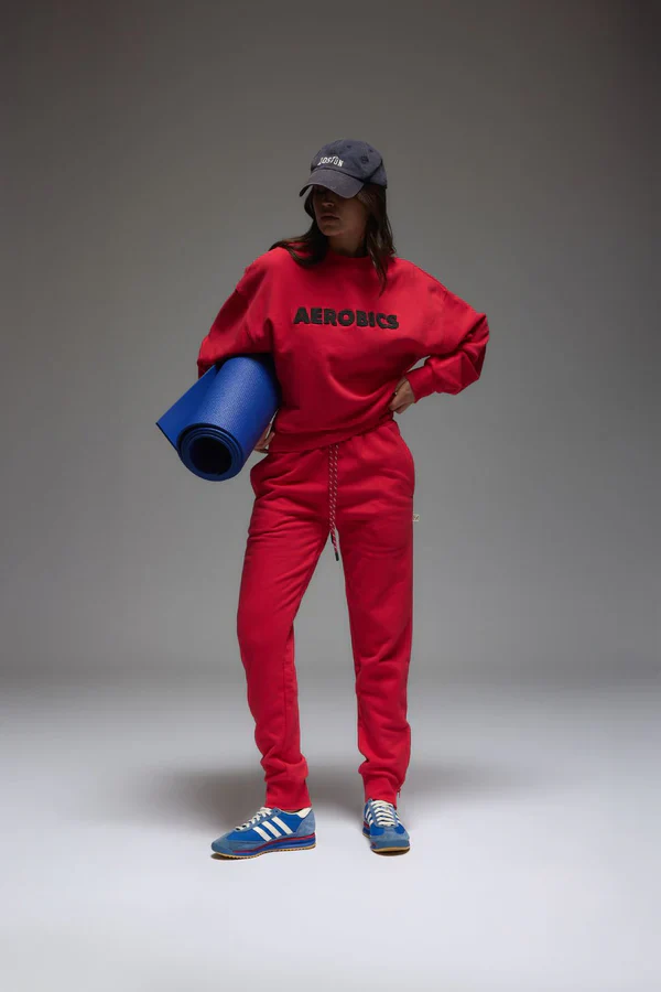 ARAMINTA JAMES - AEROBICS SWEATSHIRT (TULIP RED) - Image 7