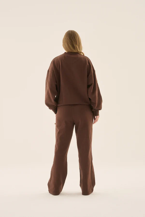 ARAMINTA JAMES - AJ LOGO STRIPE TRACKPANT (CHICORY COFFEE) - Image 7