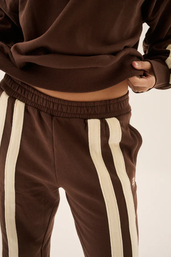 ARAMINTA JAMES - AJ LOGO STRIPE TRACKPANT (CHICORY COFFEE) - Image 8