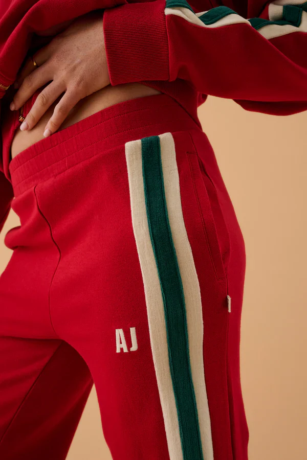 ARAMINTA JAMES - AJ SINGLE STRIPE TRACKPANT (TANGO RED) - Image 10