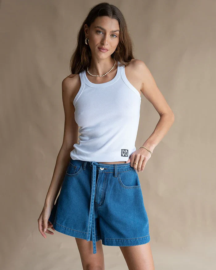 ARAMINTA JAMES - JOLIE DENIM SHORT (DARK BLUE) - Image 5