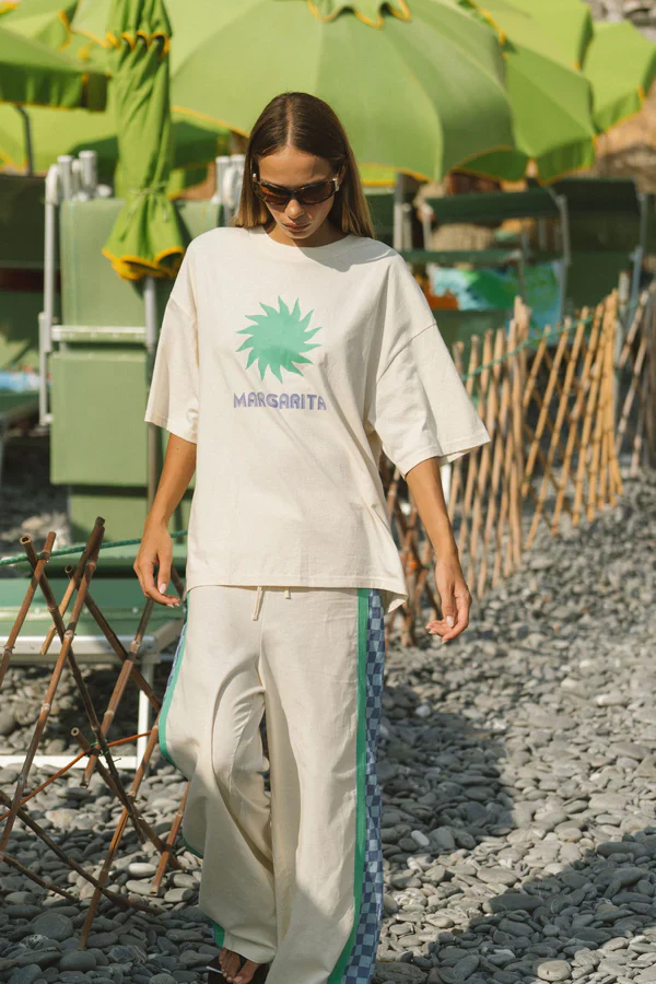 ARAMINTA JAMES - MARGARITA OVERSIZED TEE (NATURAL) - Image 3