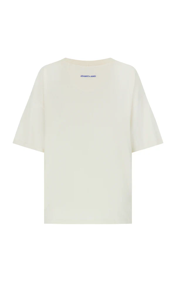 ARAMINTA JAMES - MARGARITA OVERSIZED TEE (NATURAL) - Image 8