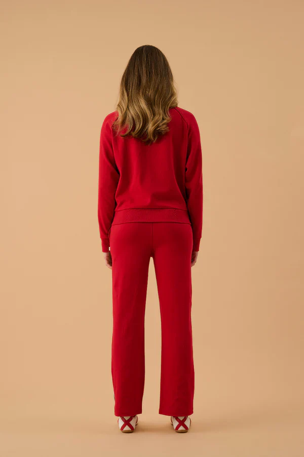 ARAMINTA JAMES - AJ SINGLE STRIPE TRACKPANT (TANGO RED) - Image 9