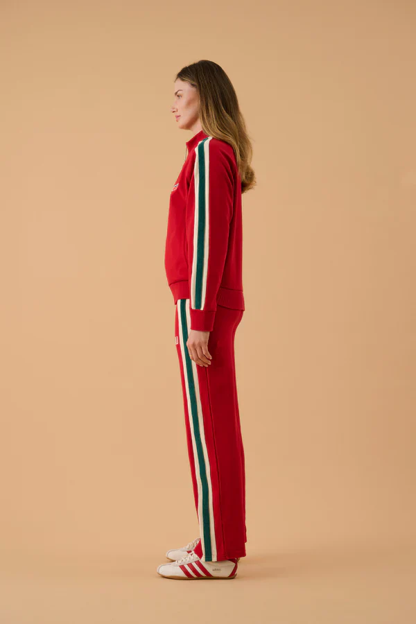 ARAMINTA JAMES - AJ SINGLE STRIPE TRACKPANT (TANGO RED) - Image 8