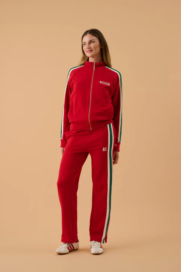 ARAMINTA JAMES - AJ SINGLE STRIPE TRACKPANT (TANGO RED) - Image 7