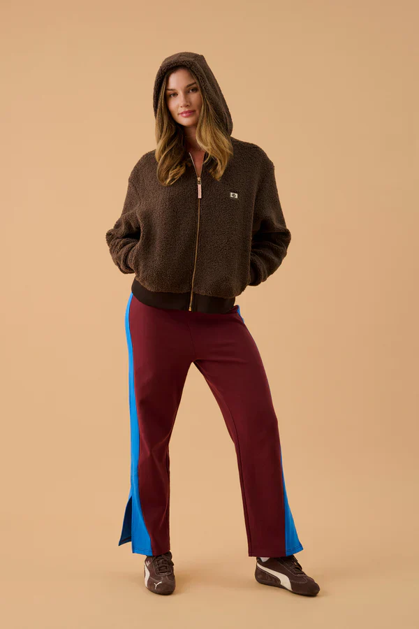 ARAMINTA JAMES - SHERPA HOODED JACKET (DARK CHOCOLATE) - Image 7