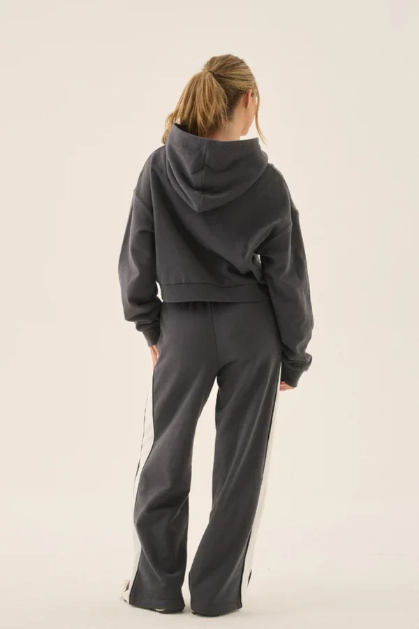 ARAMINTA JAMES - ZIP HOODIE (WASHED BLACK) - Image 6