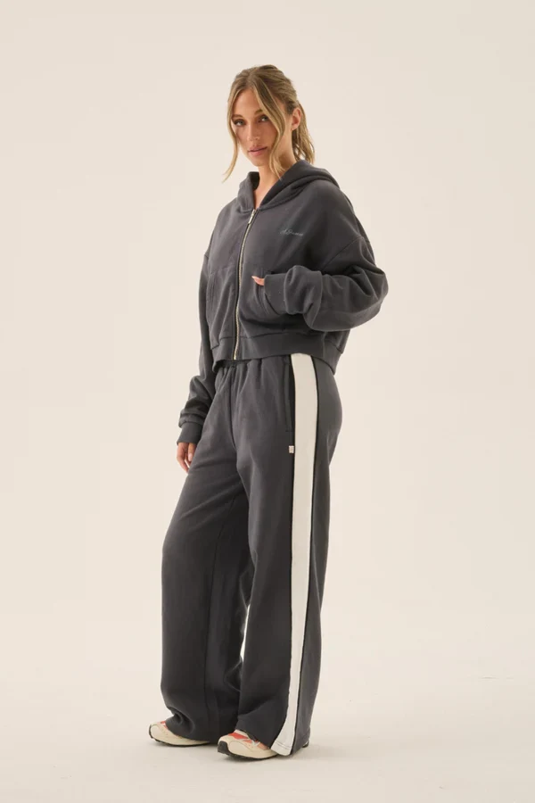 ARAMINTA JAMES - ZIP HOODIE (WASHED BLACK) - Image 7