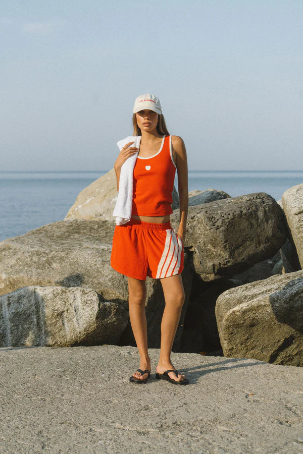 ARAMINTA JAMES - MANZANA RIB TANK (APPLE RED) - Image 4