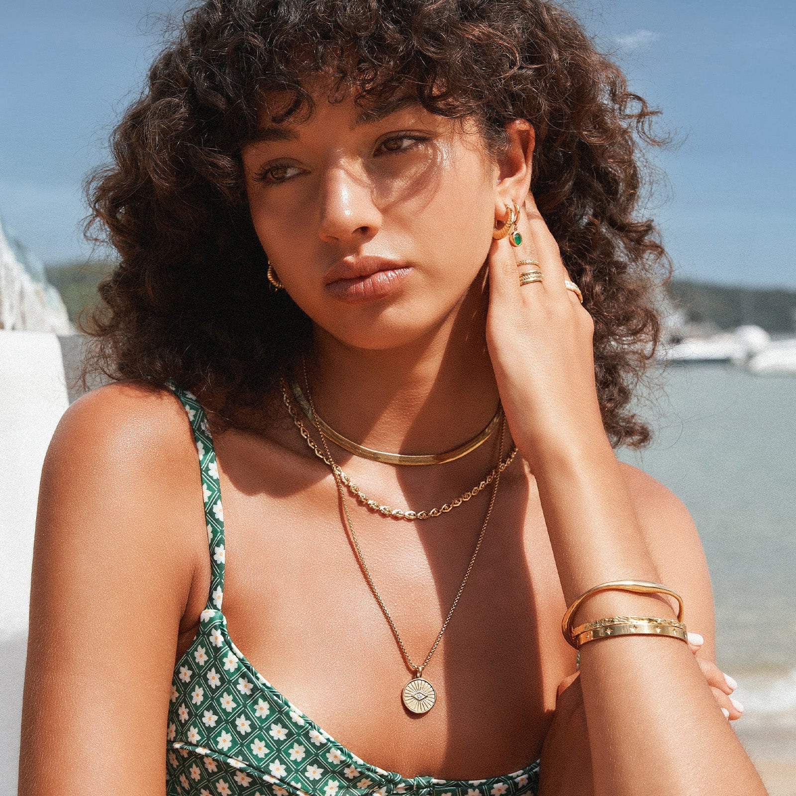 ARMS OF EVE - Madison Gold Cuff Bracelet - Image 2