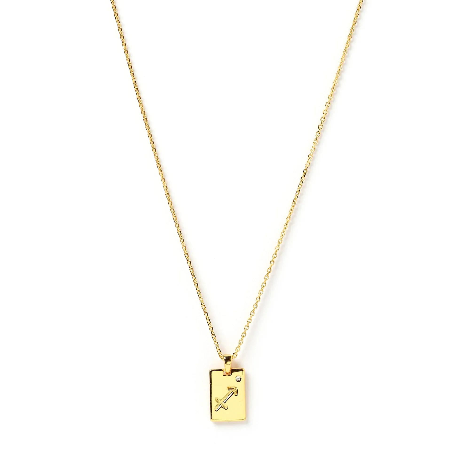 ARMS OF EVE - Zodiac Gold Tag Necklace - Image 2