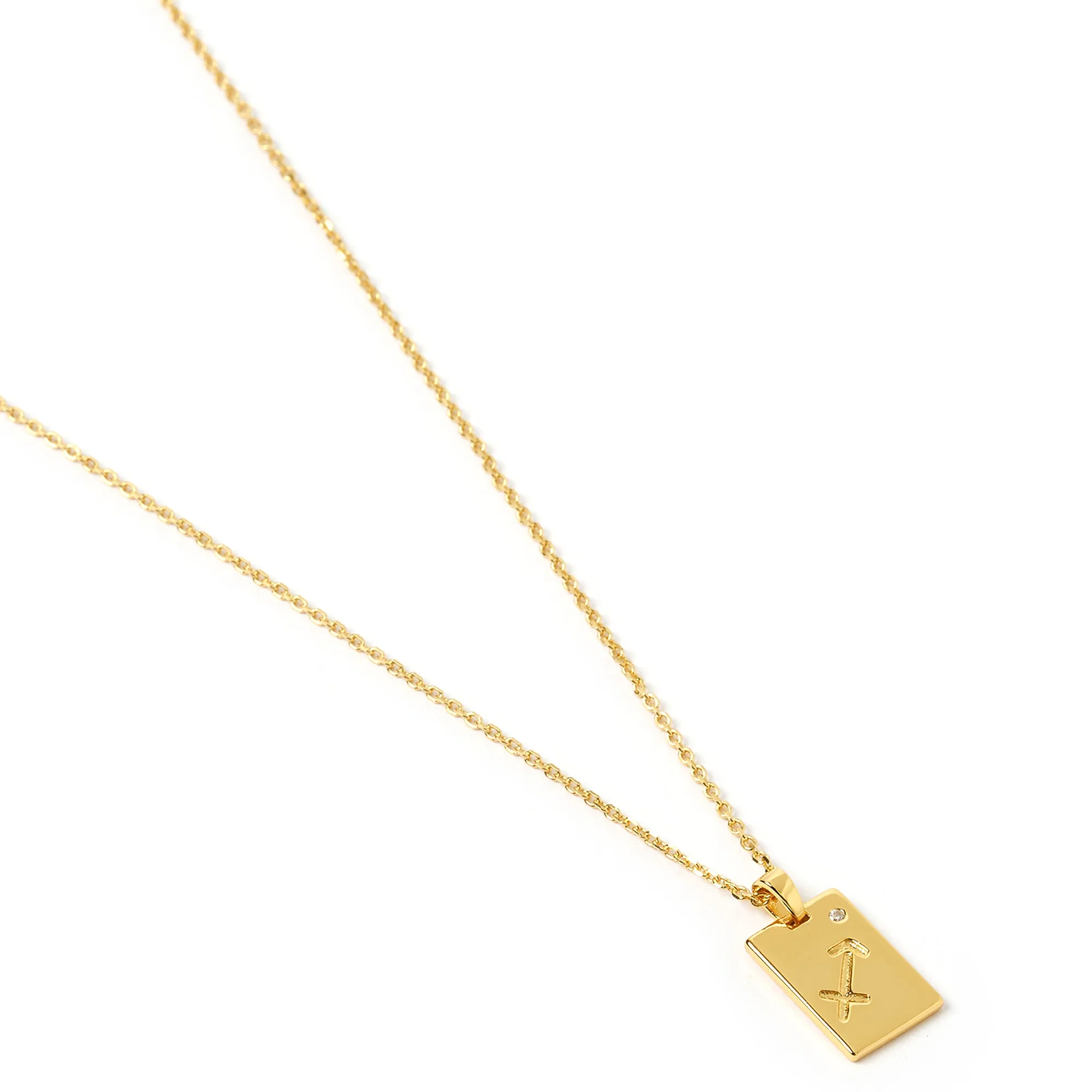 ARMS OF EVE - Zodiac Gold Tag Necklace - Image 3