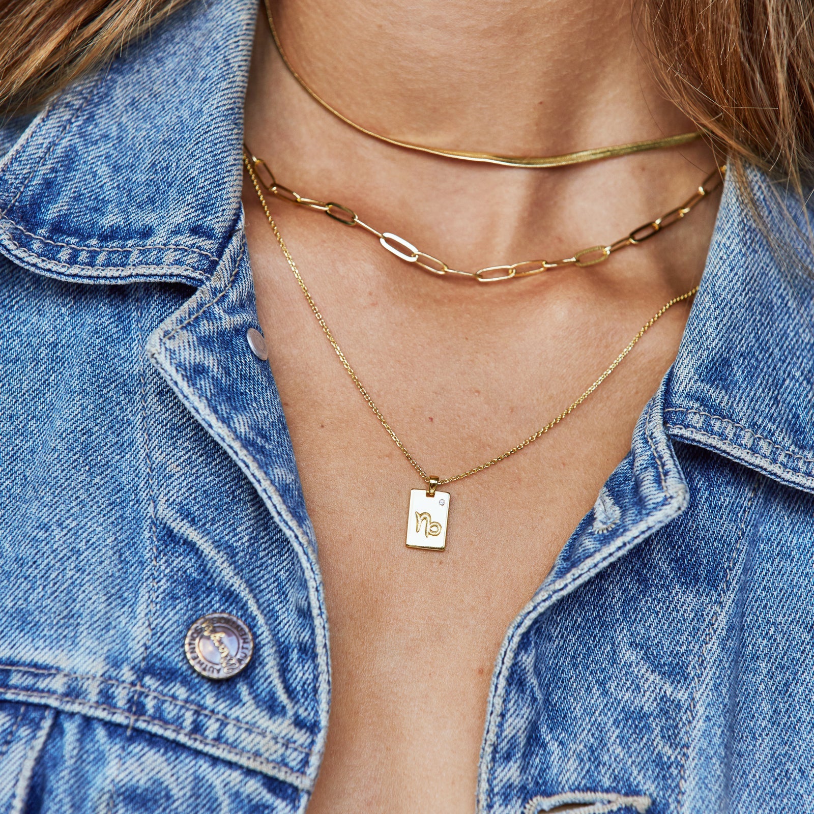 ARMS OF EVE - Zodiac Gold Tag Necklace - Image 6