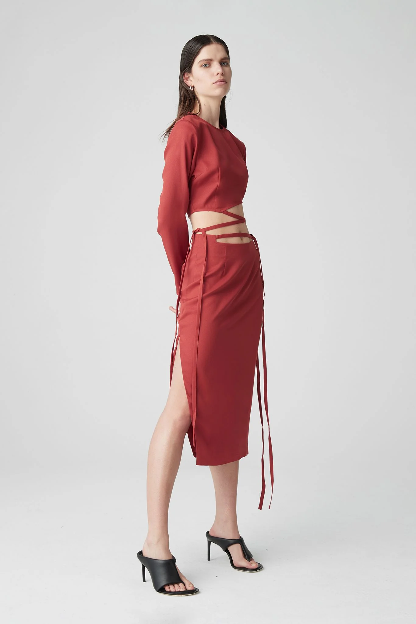 ATOIR X LARA WORTHINGTON - 001 Skirt (Brick Red) - Image 2