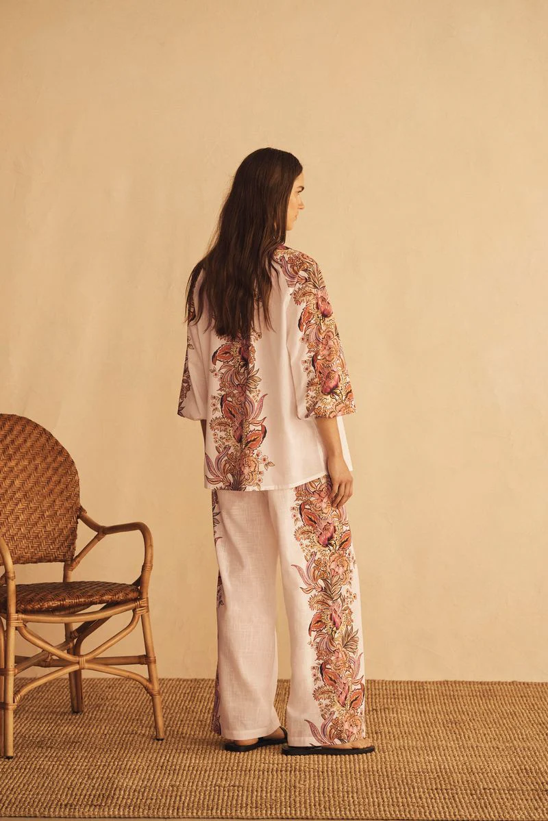 AUR OCEA - BELLE FIORE TRELLIS STRAIGHT LEG PANT - Image 6