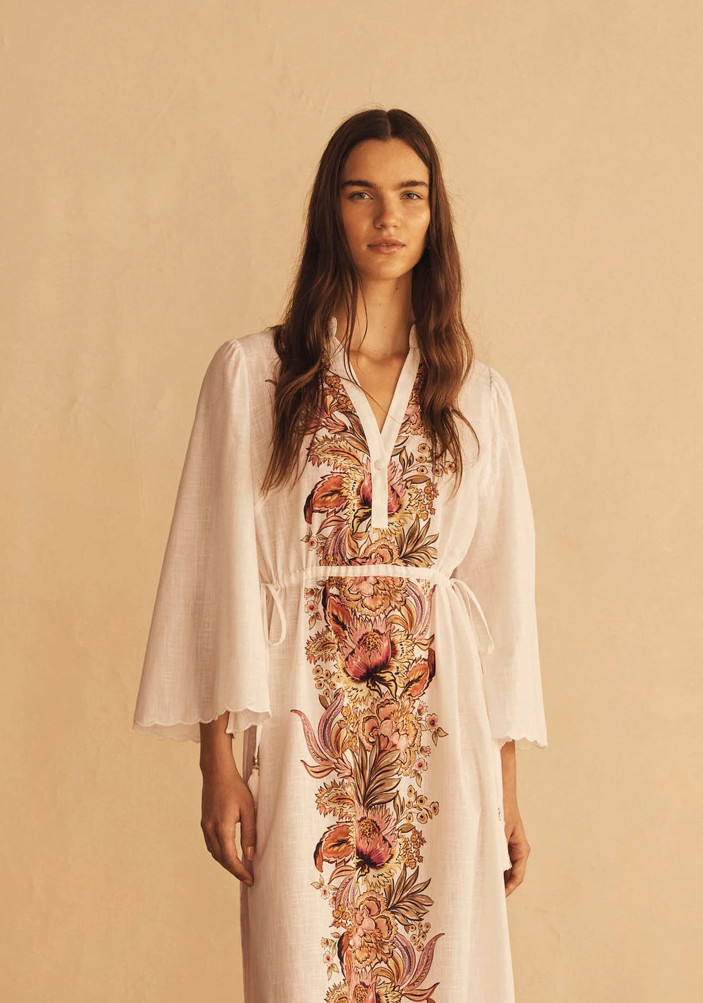 AUR OCEA - BELLE FIORE TRELLIS SCALLOP TUNIC DRESS - Image 7