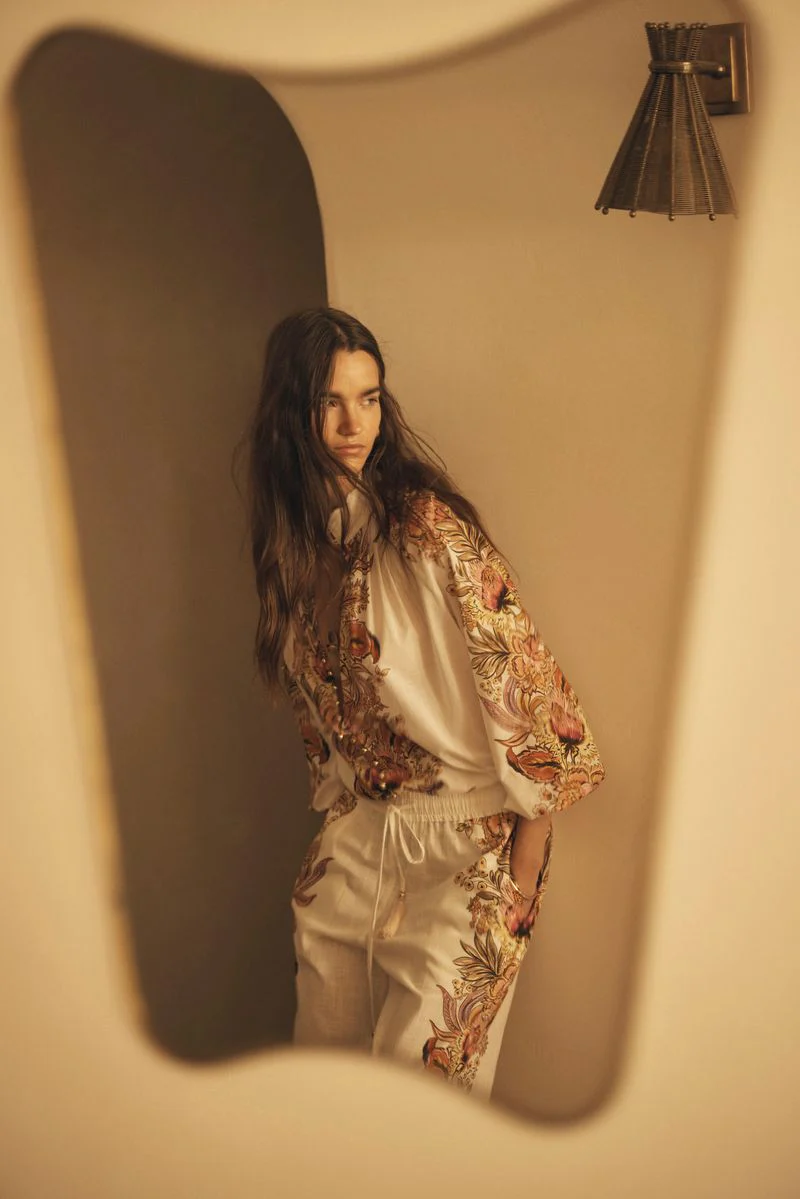 AUR OCEA - BELLE FIORE TRELLIS STRAIGHT LEG PANT - Image 3