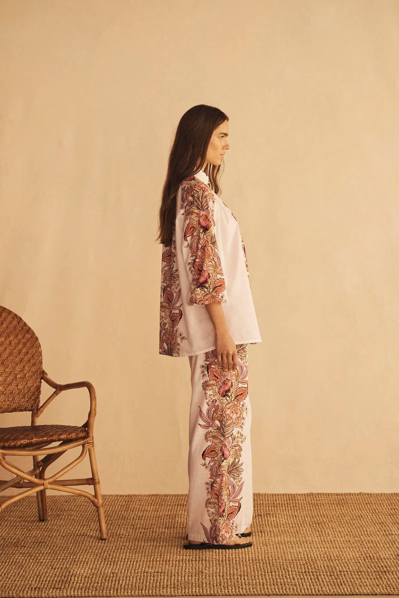 AUR OCEA - BELLE FIORE TRELLIS STRAIGHT LEG PANT - Image 4