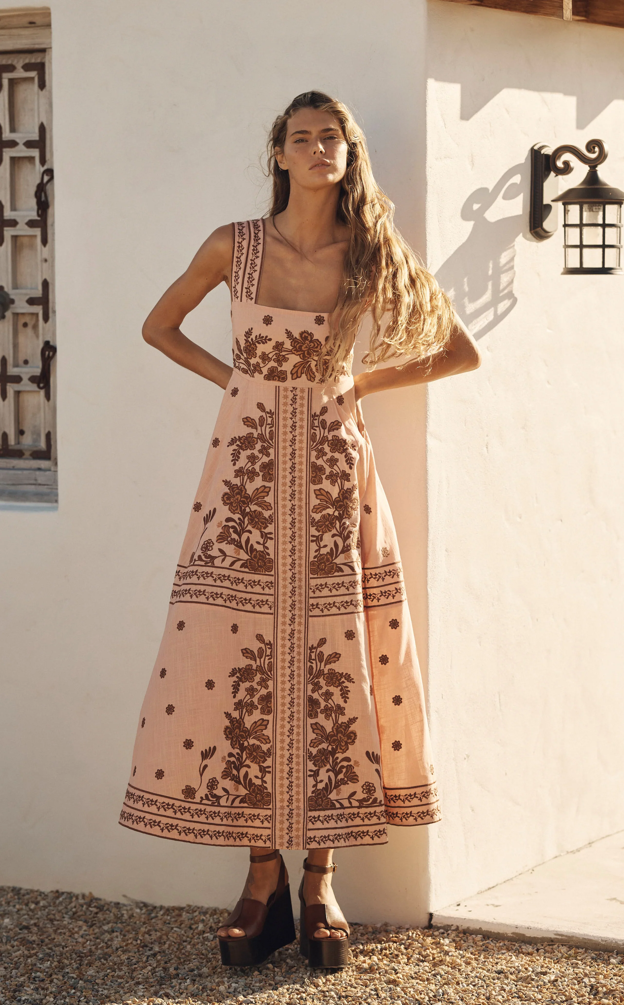 AUR OCEA - INFIORATA EMBROIDERED EMPIRE MAXI DRESS - Image 2