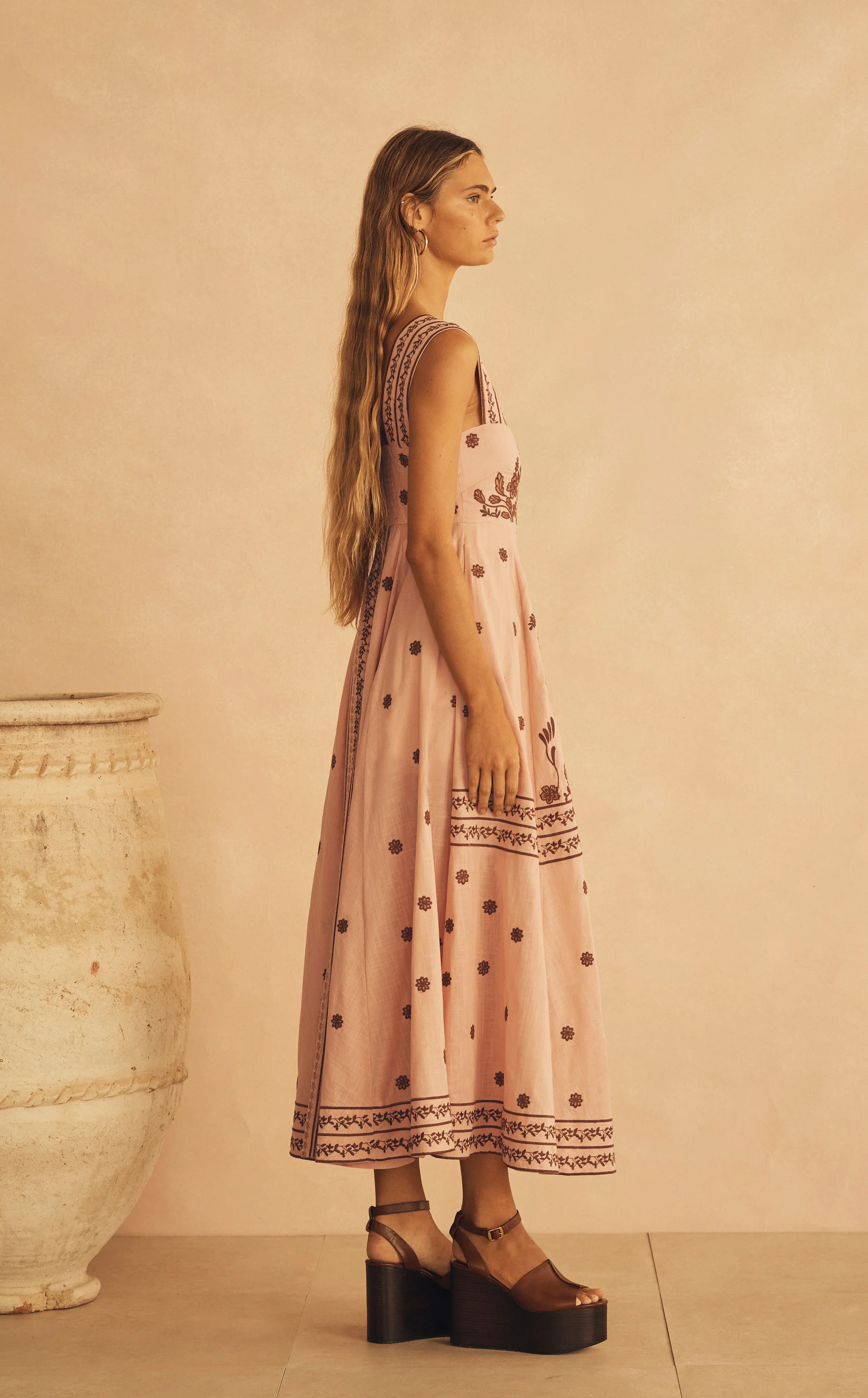 AUR OCEA - INFIORATA EMBROIDERED EMPIRE MAXI DRESS - Image 6