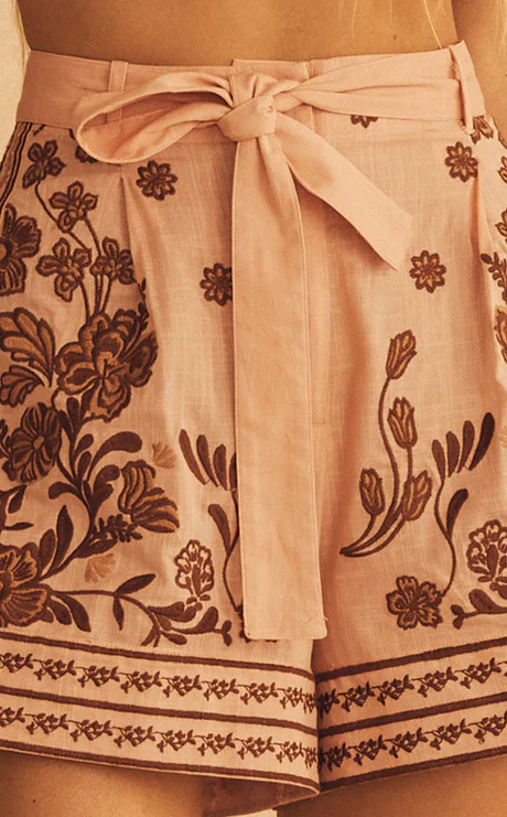 AUR OCEA - INFIORATA EMBROIDERED RESORT SHORT - Image 7