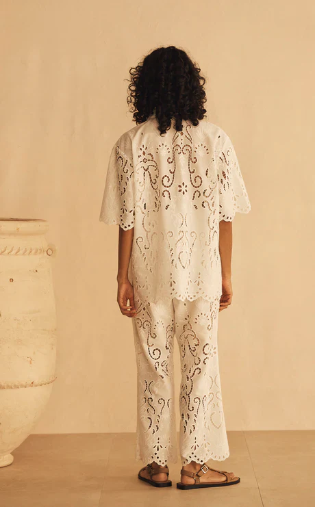 AUR OCEA - MERLETTI LACE CROPPED PANT - Image 2