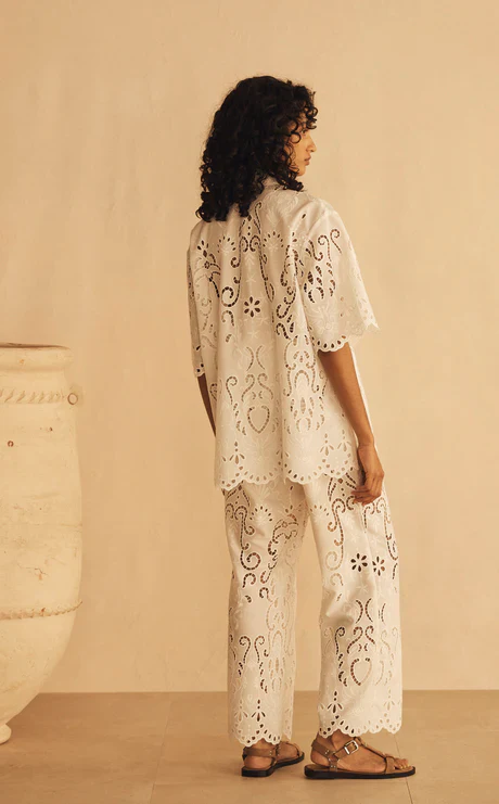 AUR OCEA - MERLETTI LACE CROPPED PANT - Image 4