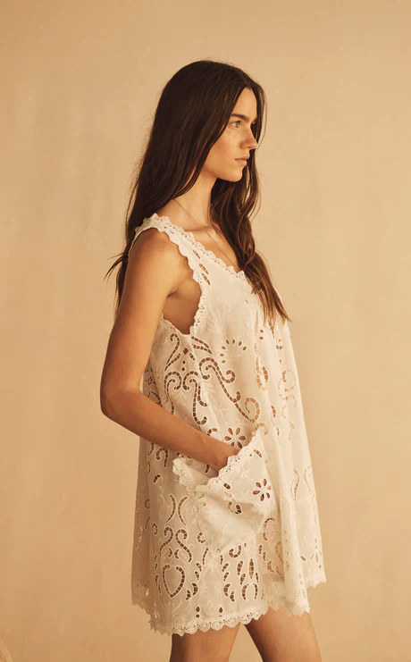 AUR OCEA - MERLETTI LACE MINI SWING DRESS - Image 2