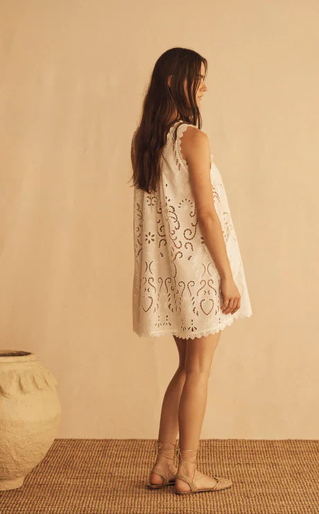 AUR OCEA - MERLETTI LACE MINI SWING DRESS - Image 4