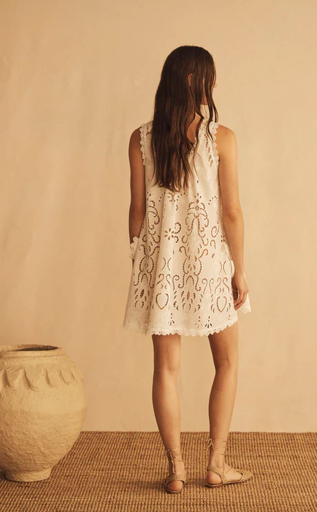 AUR OCEA - MERLETTI LACE MINI SWING DRESS - Image 5