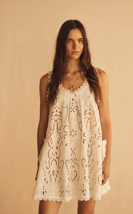 AUR OCEA - MERLETTI LACE MINI SWING DRESS - Image 7