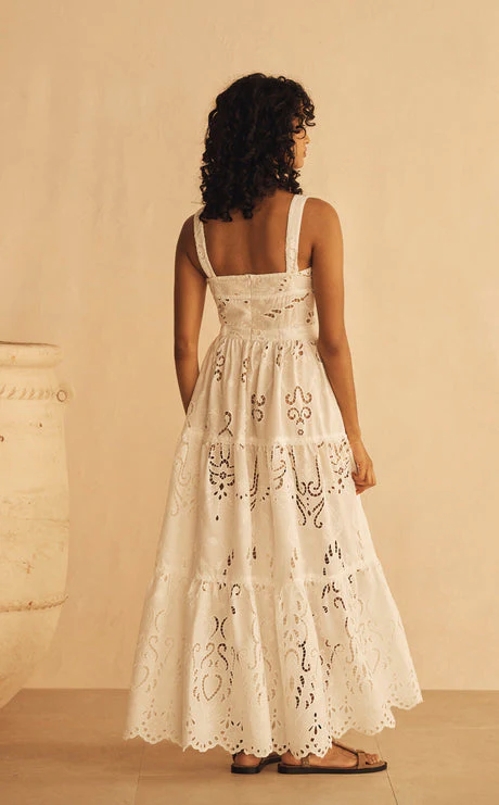 AUR OCEA - MERLETTI LACE PANELLED MAXI DRESS - Image 4