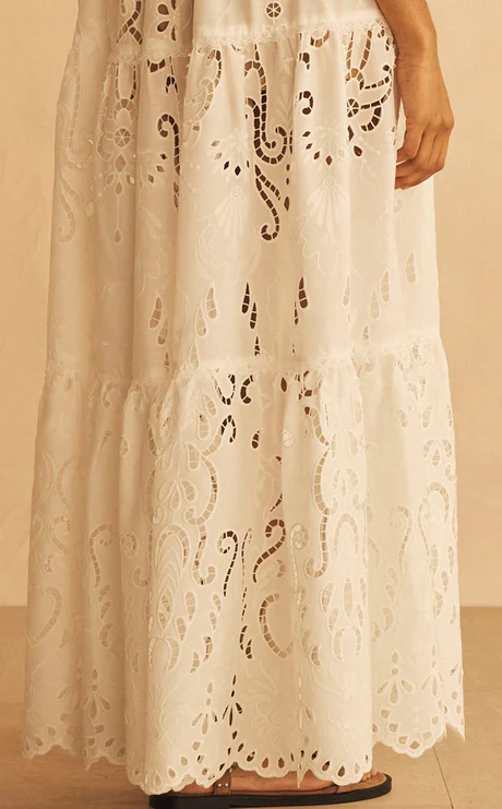 AUR OCEA - MERLETTI LACE PANELLED MAXI DRESS - Image 7